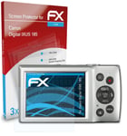 atFoliX 3x Screen Protector for Canon Digital IXUS 185 clear