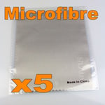 5 x High Quality Sony Microfibre Cloths - PS Vita Camera PSP MP3 Smartphone iPod