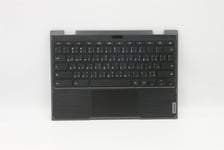 Lenovo Chromebook 500e 2nd Keyboard Palmrest Top Cover Spanish Black 5CB0T79599
