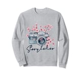 Photographer Storyteller Vintage Camera Flowers Photography Sweatshirt