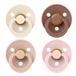 BIBS Colour Latex Size 1 Ivory/Blush/Woodchuck/Blossom 4-pack
