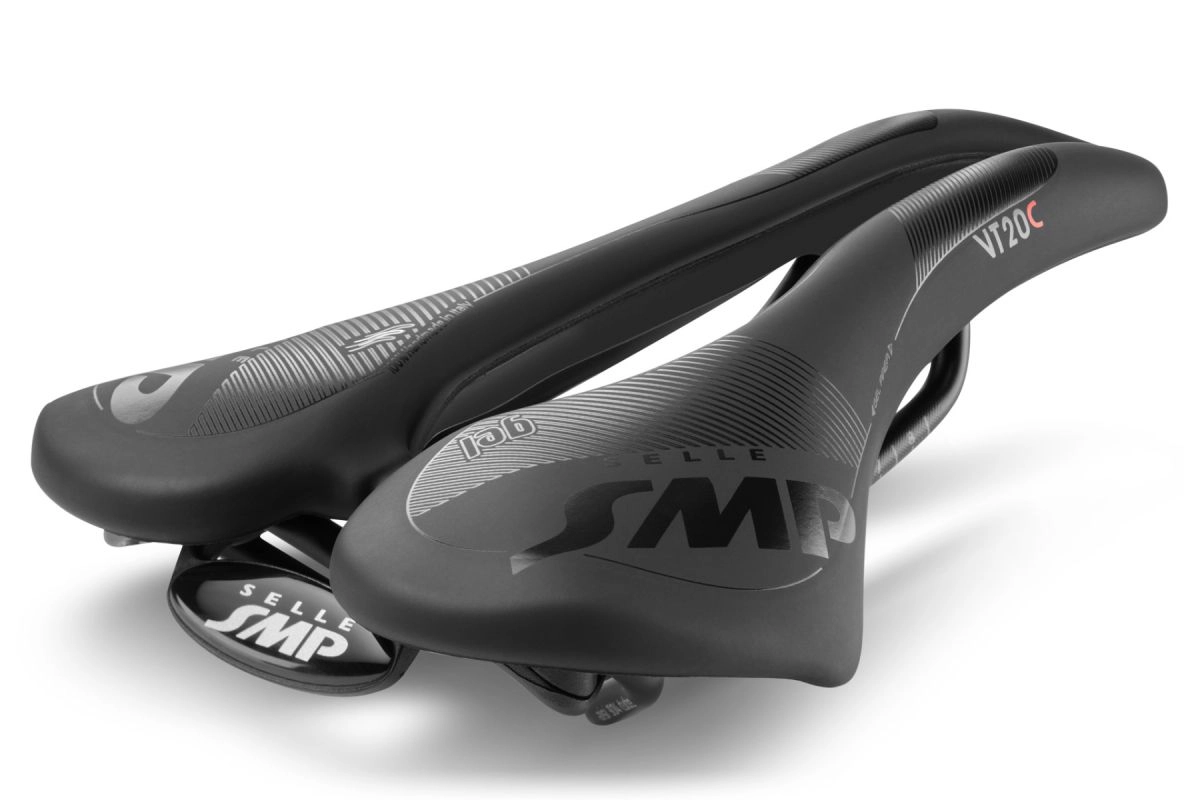 Selle SMP VT20C Gel Sadel Svart/Vit, 255 x 144 mm, 290g