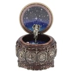 Hakeeta Twelve Constellations Music Box, with LED Light, Castle in the sky, Quality Resin, Gift Table Decoration, Birthday Present, Decorations for Home Office Shop Clothing Store, 1 pc(Leo)