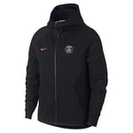Nike PSG M NSW TCHFLC Hoodie AUT Sweat-Shirt Homme, Noir (Black/(Hyper Pink) 010), FR : S (Taille Fabricant : S)