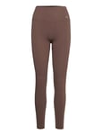 Luxe Seamless Tights Bottoms Running-training Tights Brown Aim´n