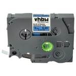 vhbw 1x Ruban compatible avec Brother PT E300VP, E110, E300, E105, E110VP, E100VP imprimante d'étiquettes 9mm Noir sur Bleu, extraforte