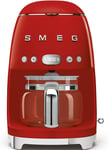 Smeg DCF01RDEU Freestanding Semi-Auto Espresso Machine 1.4L 10Cups Red Coffee Ma