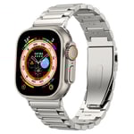 Apple Watch Series 9 41mm Snyggt armband i titan, Silver