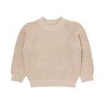 Copenhagen Colors Classic Ribbstickad Blus Beige | Beige | 86 cm