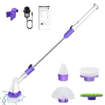 Electric Cleaner Cordless Power Brush Spin Scrubber for Tub Tile Floor Window