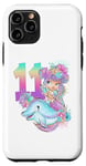 iPhone 11 Pro 11th Birthday Mermaid Party Outfit Girls Dolphin 11 Eleven Case