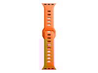 3Mk 5903108565660, Klockarmband, Apple, Watch Series 1/2/3/4/5/6/7/8/9/Se/Ultra, Silikon, Rostfritt Stål, Orange, 38/40/41 Mm