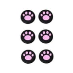 OSTENT 6 x Colorful Analog Joystick Button Protector Compatible for Sony PS4 Controller - Color Pink