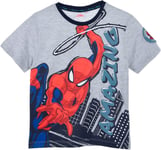 Marvel Spider-Man T-paita, Light Grey, 8 vuotta
