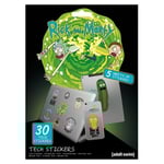 Rick And Morty Tech Stickers (30-pack) En Storlek Flerfärgad Multicoloured One Size