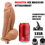 Huge Dildo Attachment for 3XLR Sex Machine Large Very Big Thick XXL Monster Anal