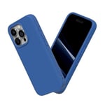 RHINOSHIELD coque compatible avec [iPhone 15 Pro] | SolidSuit - coque fine avec technologie d'absorption des chocs et finition premium mate - Bleu Cobalt