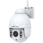 Foscam - Caméra ip Wi-Fi dôme ptz extérieur 4MP avec zoom optique x4 SD4 Blanc