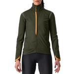 Castelli Alpha Ultimate Insulated Women Cycling Jacket - AW23 Military Green / Melon Medium Green/Melon