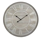 Horloge D.80 cm COTTAGE Naturel / blanc
