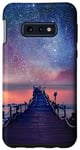 Galaxy S10e Clouds Sky Pink Night Water Stars Reflection Blue Starry Sky Case