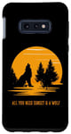Galaxy S10e All You Need Sunset and a wolf I Love My wolf Wild Retro Case
