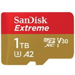 SanDisk Extreme - Flash-minneskort (microSDXC till SD-adapter