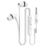 JV23 Portable In-ear 3.5mm Connector Wired Super Bass Noise Isolating Headset Earbuds Mobile Phone Earphone Remote & Mic