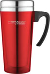 Thermocafé by Thermos Translucent Travel Mug, Red, 420 Ml