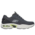 Skechers SKECH-AIR VENTURA Mens Comfortable Lace Up Trainers Charcoal/Lime