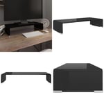TV-bord glas svart 60x25x11 cm - TV-bord - TV-ställ - Home & Living