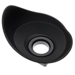 vhbw Oeilleton pour viseur compatible avec Canon EOS 7D, 7D Mark II appareil photo reflex DSLR oculaire - Noir, rotatif à 360°, forme ovale