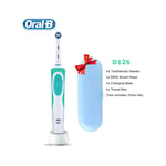 Oral-B (Green With Box D21S) Oral B Electric Toothbrush VITALITY Braun D12 D12S