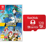 Digimon Story Cyber Sleuth: Complete Edition for Nintendo Switch & SanDisk microSDXC UHS-I card for Nintendo 128GB - Nintendo licensed Product, Red