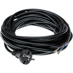 Câble électrique compatible avec Nilfisk Aero, Alto, gd, GD710, GD930, gm, gs aspirateurs - 10 m, 1000 w - Vhbw