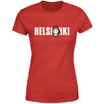 La Casa de Papel Helsinki T-Shirt Femme - Rouge - XXL - Rouge