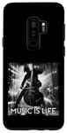 Coque pour Galaxy S9+ Music Is Life Basse droite Double Bass Live Groove Action