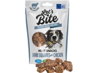Let's Bite Lets Bite Meat Snacks. Lamb Squares with Chicken 80 g - (12 pk/ps)