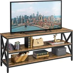 TV Stand for Tvs up to 65 Inch, TV Unit with Open Storage Shelves, Industrial