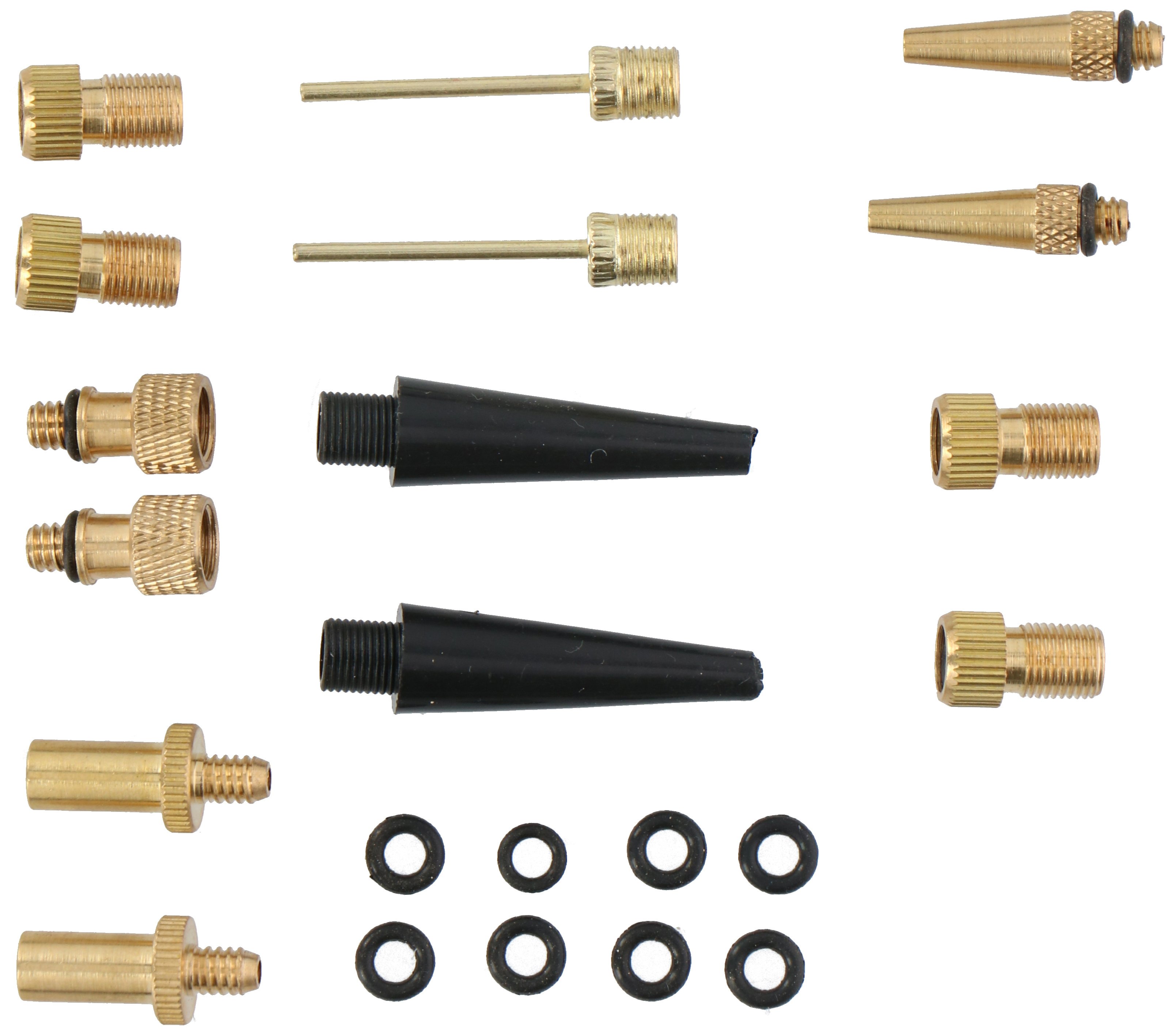 Kit Valve Dunlop – 4 Pièces : 2 Inserts, 2 écrous, 2 Bouchons, Pour Chambre à Air Vélo