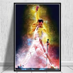 DIY Digital Painting Numbers Kits 40X50cm Freddie Mercury Queen Rock Band Legendary Pop Star Comic Poster Pictures Home Decor