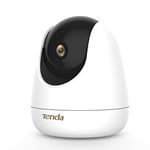 Tenda 2.5K/4MP Indoor Security Camera,Baby Monitor WiFi Camera with Wired Mode,360° Pan/Tilt Pet Dog Camera with Night Vision,2-Way Audio,Smart Tracking,Human&Motion Detection,SD&Cloud Storage(CP7)