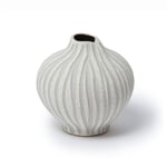 Lindform Line vase Sand white stone stripe, liten