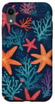 iPhone XR Lover of Cute Starfish Coral Case