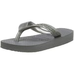 Havaianas, Women's, Top Tiras, Flip Flop, Steel Grey, 3/4 UK