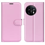 OnePlus 11 5G - Læder cover / pung - Pink