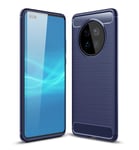 CruzerLite Huawei Mate 40 Pro Case, Carbon Fiber Texture Design Cover Anti-Scratch Shock Absorption Case for Huawei Mate 40 Pro (2020) (Blue)