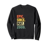 Vintage 15 Year Old Epic Since May 2009 15th Birthday Sweatshirt