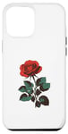 Coque pour iPhone 13 Pro Max Rose rouge