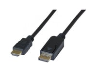 Exc 194025, 2 M, Displayport, Hdmi, Hankoppling, Hankoppling, Svart